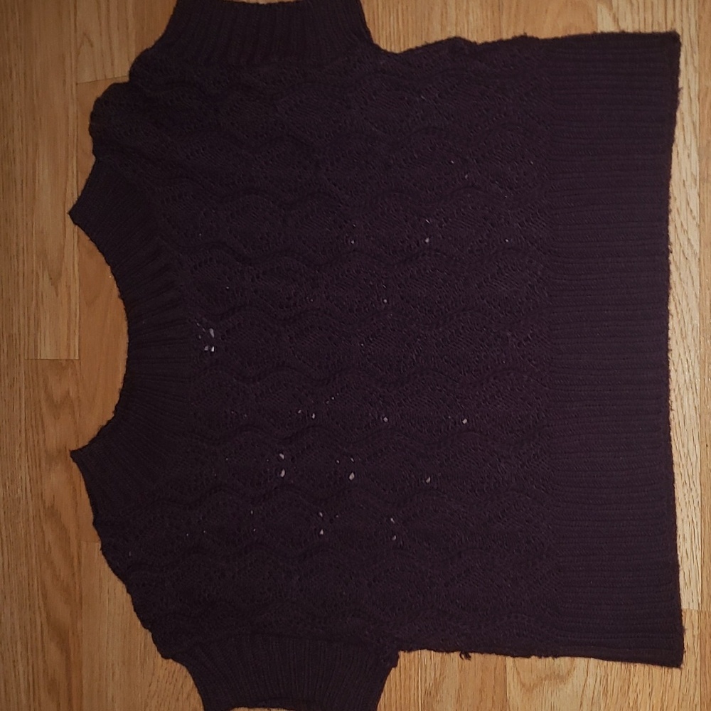 EUC Vintage Black Crimson NY sweater sleeveless very cute Y2K TOP.SIZE LG